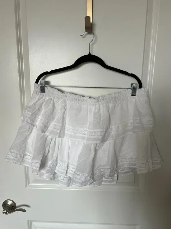 NWT XL White Skort with Lace, Wild Fable - Picture 2 of 11